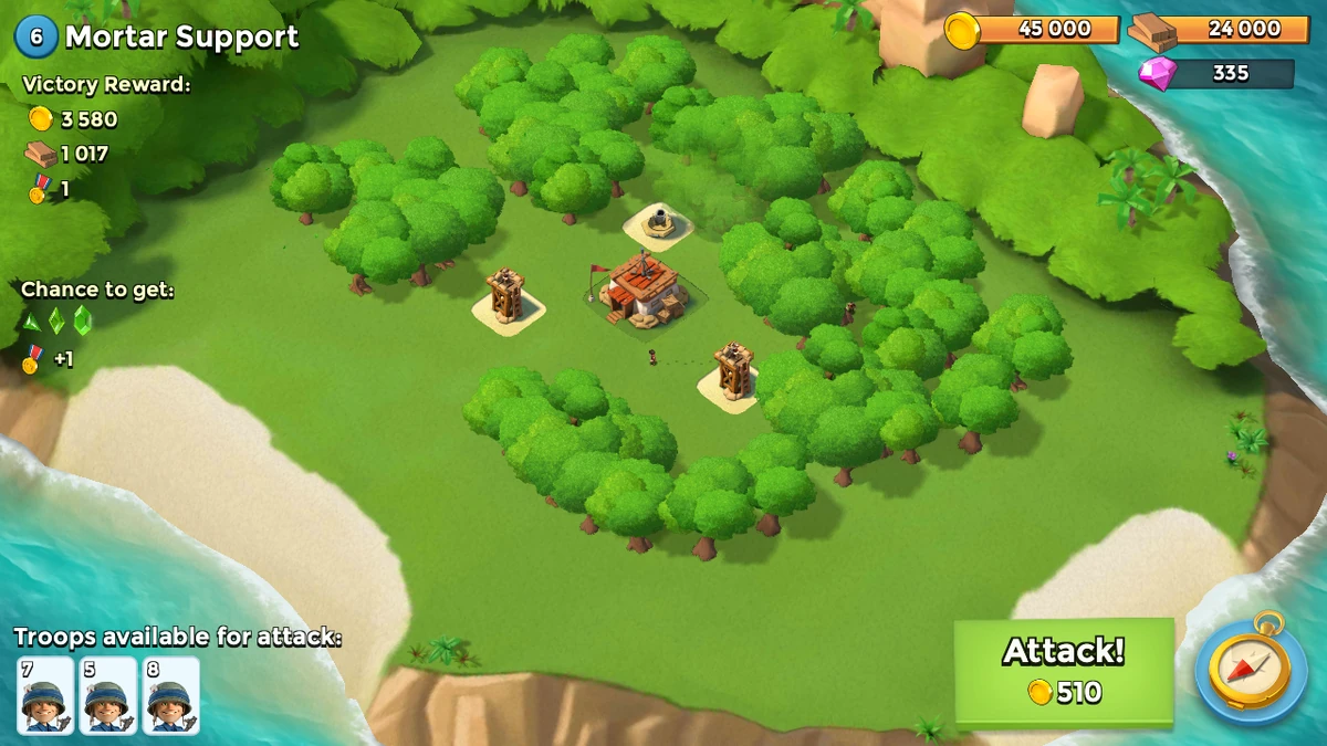 Mortar Support Boom Beach Wiki Fandom