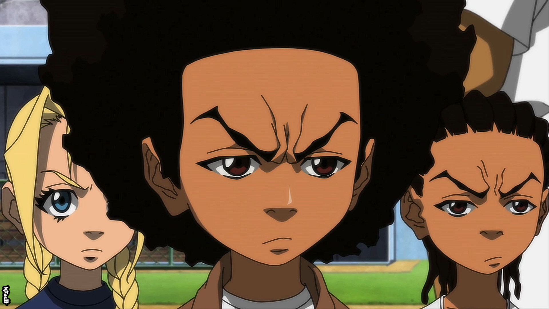 the boondocks huey smiles