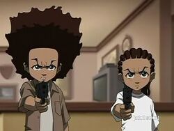 boondocks huey with gun