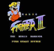 Mario Fighter 3 title screen