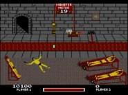 Gameplay of the 'Rack Room' level.
