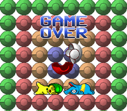 Game Over screen.