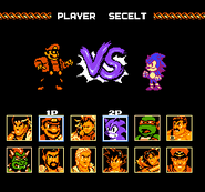 Select character screen.