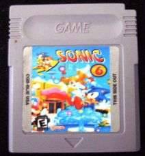 Custom Made of Unlicensed Game SONIC 6 for Gameboy / Game Boy 