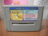 A 9-in-1 cart in a Super Famicom shell. The third game is "Sonic 4".