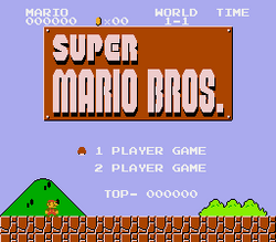 Super Mario Bros. Mega Drive title screen.png