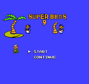 Super Bros. 9 Title screen
