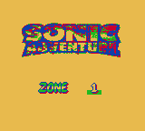 The Zone screen. This uses the Sonic Adventure logo from Sonic Adventure 7.