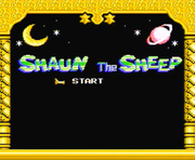 Shaun The Sheep Title screen