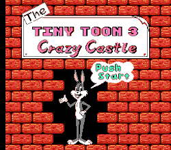 The Tiny Toon 3 Crazy Castle Title screen.gif