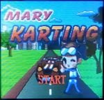 Mary Karting Title Screen