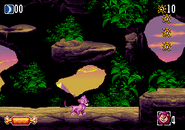 Gameplay of "Simba" in the second level.