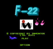 F-22 Title screen