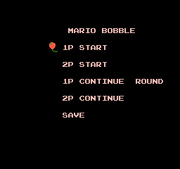 Mario Bobble - Title screen