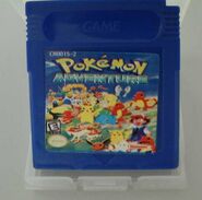 This is pokemon adventure for gameboy color but this cart is blue