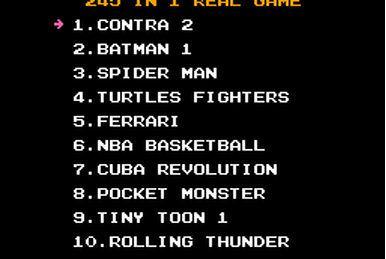400 in 1 nes game list clearance
