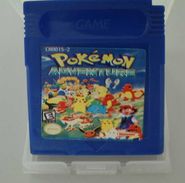 A blue cartridge featuring the full label.