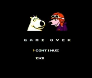 Game Over screen