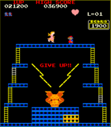 "GIVE UP!!" screen.
