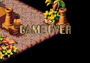 The Game Over screen.