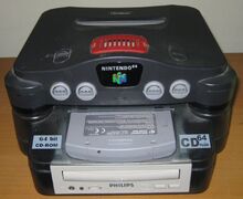 N64 mounted on CD64