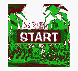 The Start Screen. Uses Sonic 3D Blast (Sega Genesis) Sprites for background.