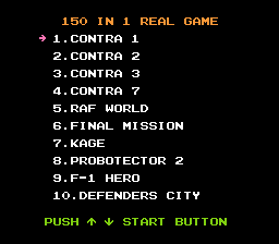 150 in 1 nes game list deals