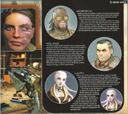 Перші варіанти вигляду персонажів.