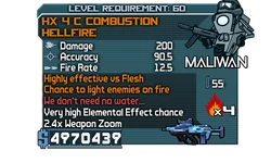 HX 4 C Combustion HellFire