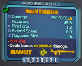 Overpower rocket launcher