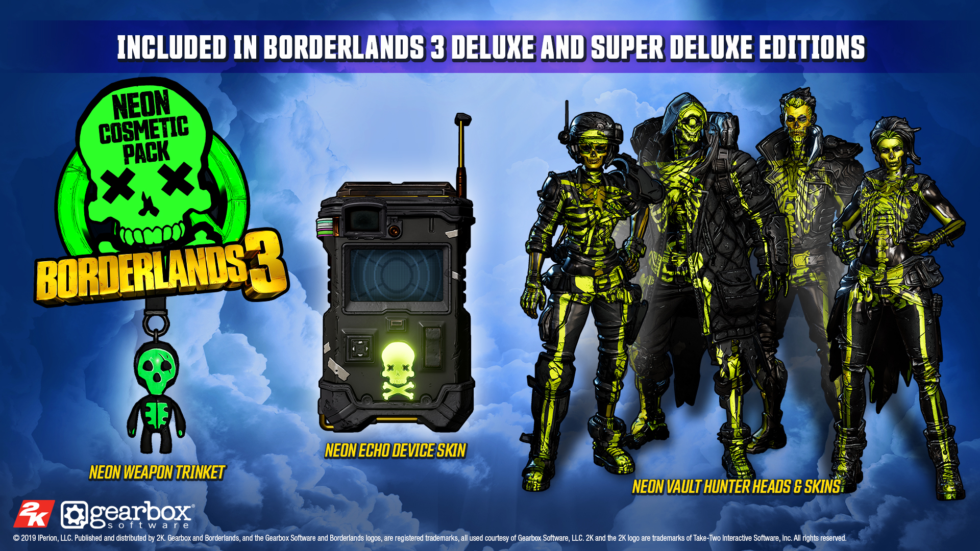 Borderlands 3 super deluxe edition. Косметический набор неон Borderlands 3. Бордерлендс 3 Deluxe Edition. Косметический набор ретро Borderlands 3. Жопец Borderlands 3.