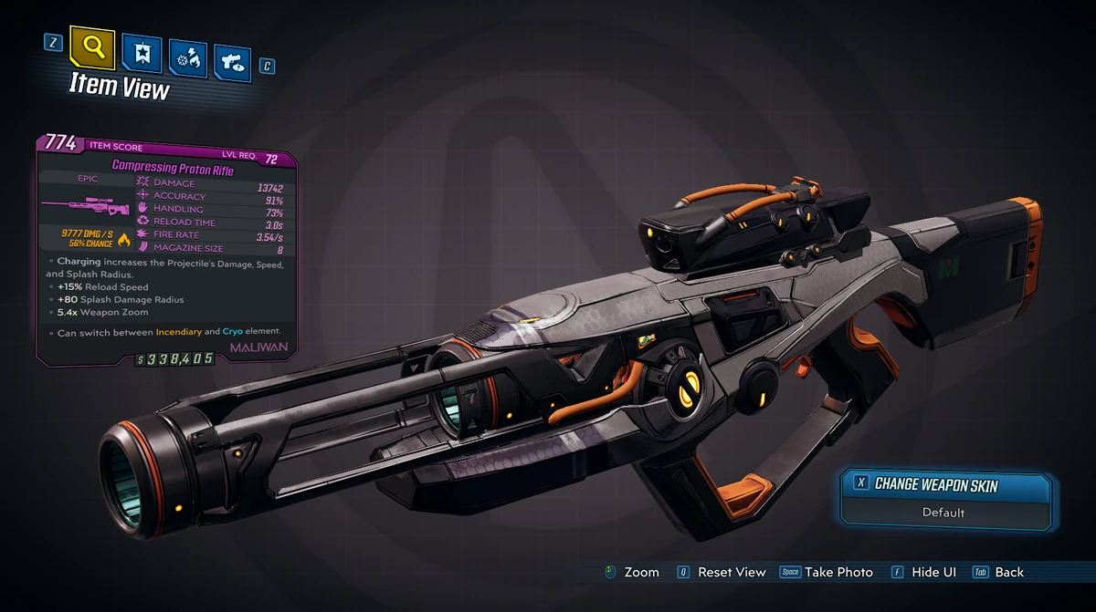 Proton Rifle Borderlands Wiki Fandom