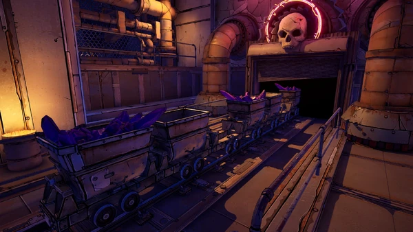 Вагонетки с гроздями природного эридия в Соборе Божественных близнецов