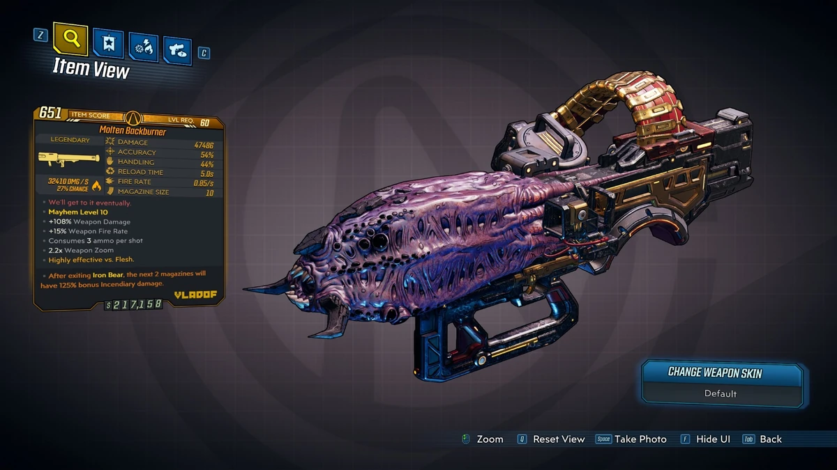 Backburner (Borderlands 3)/Variant Chart Borderlands Wiki Fandom