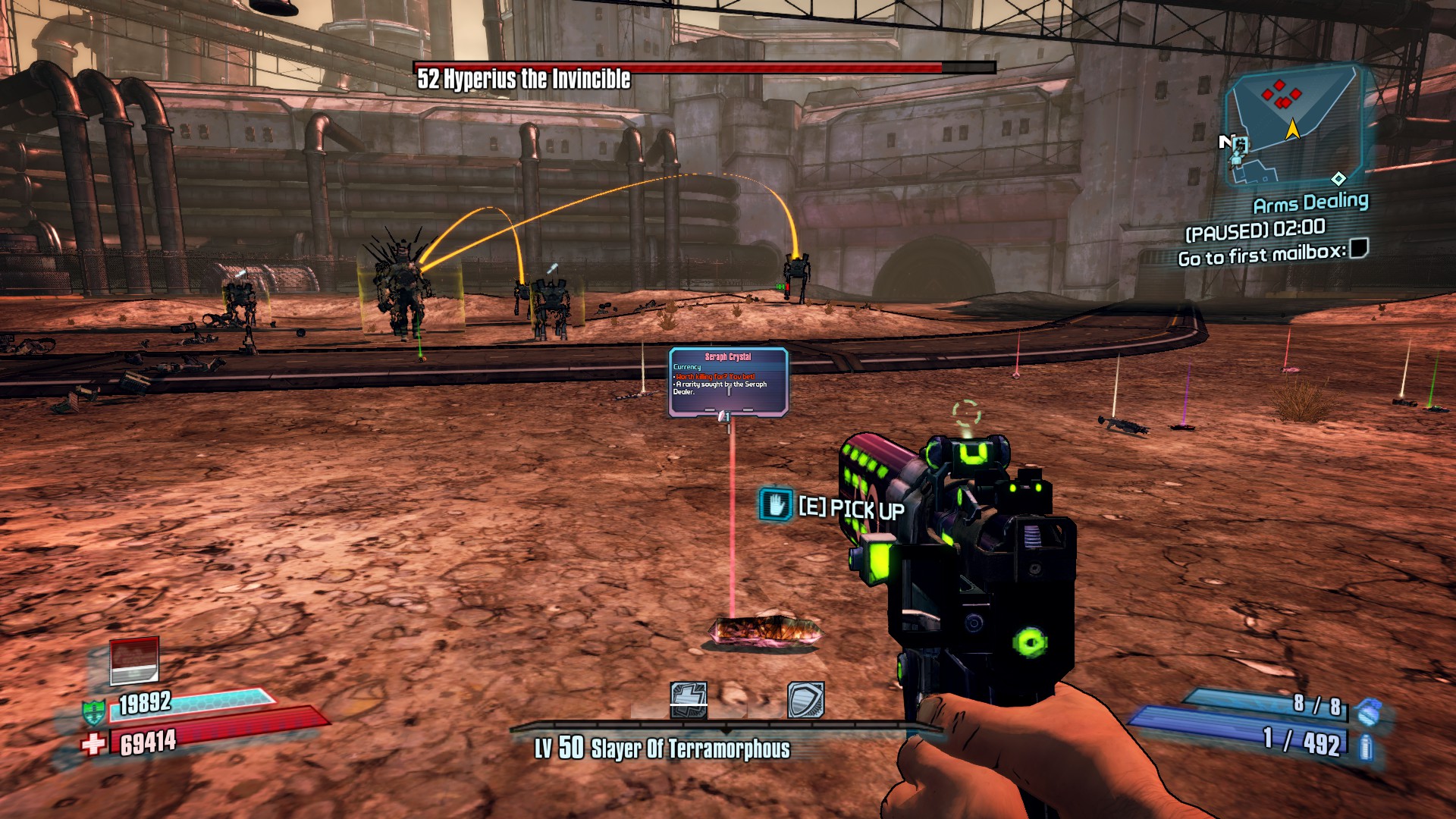 Talk Hyperius The Invincible Mission Borderlands Wiki Walkthroughs Weapons Classes Character Builds Enemies Dlc And More