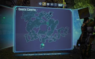 Map location, 'In the warehouse on the shore'