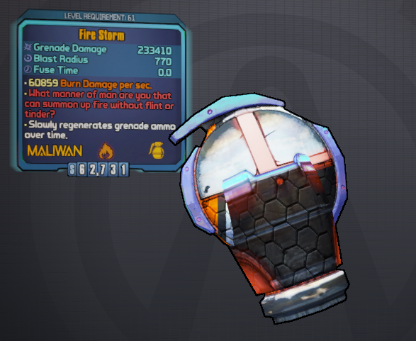 borderlands 2 grenade mods