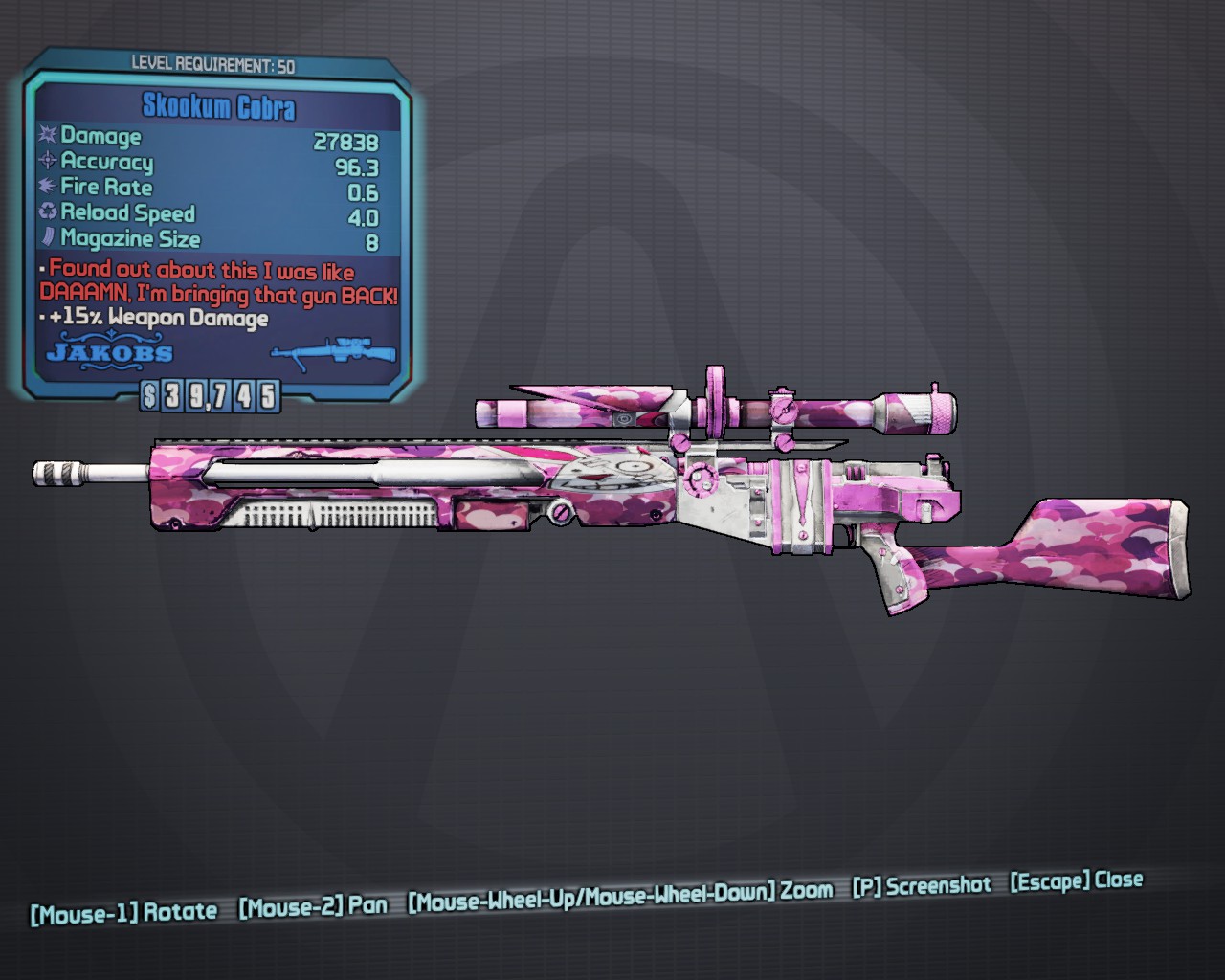 borderlands 2 all legendary weapons