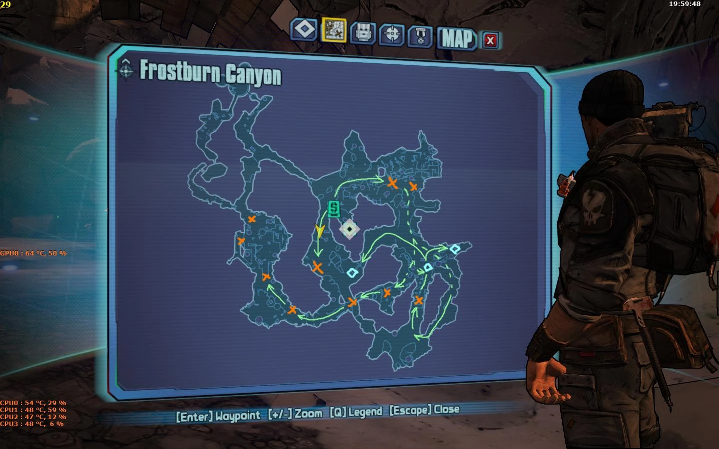 Интерфейс бордерлендс 2. Бордерлендс 2 как открыть. Игра бондерланд 2. Бордерлендс 2 как открыть. Ущелье отмороженных borderlands 2 культ хранилища.