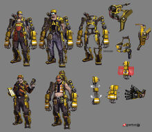 Borderlands2 character hyperion hyperion engineer sketches by matias tapia