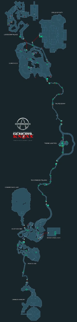 Карта всех локаций