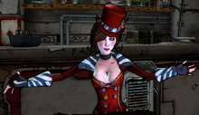 In the opening cinematic of Mad Moxxi's Underdome Riot.