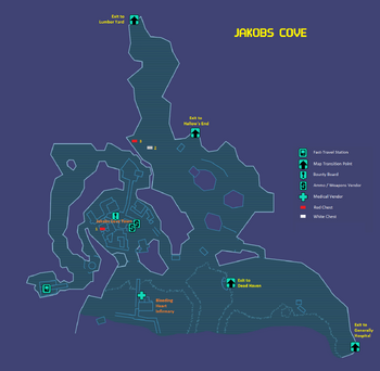 Jakobs Cove Map