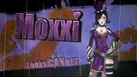 Moxxi's intro in the Torgue DLC