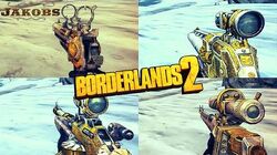 Borderlands 2 - Epic Jakobs Weapons - Animations & Sounds w Slow Motion