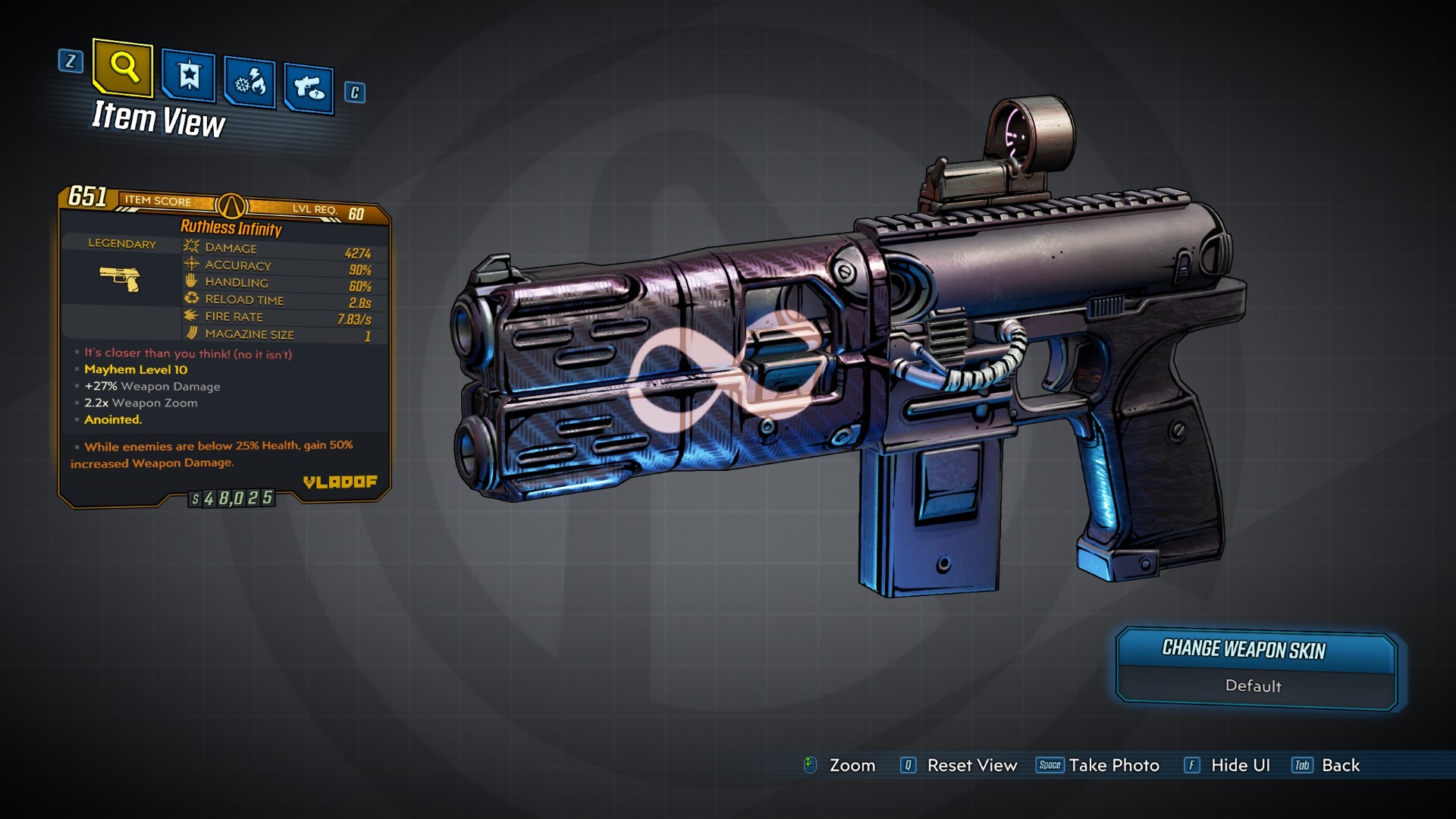 Infinity (Borderlands 3)/Variant Chart | Borderlands Wiki