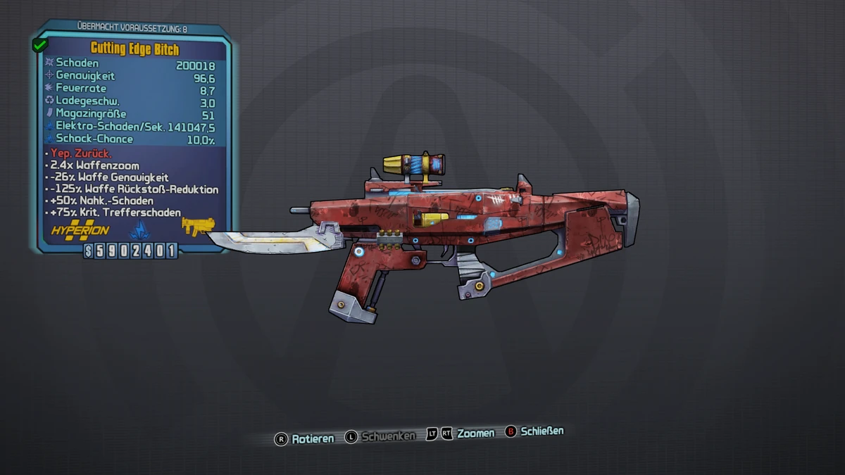 Bitch (Borderlands 2) Borderlands Wiki Fandom