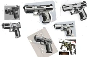 Dahl pistol sketches