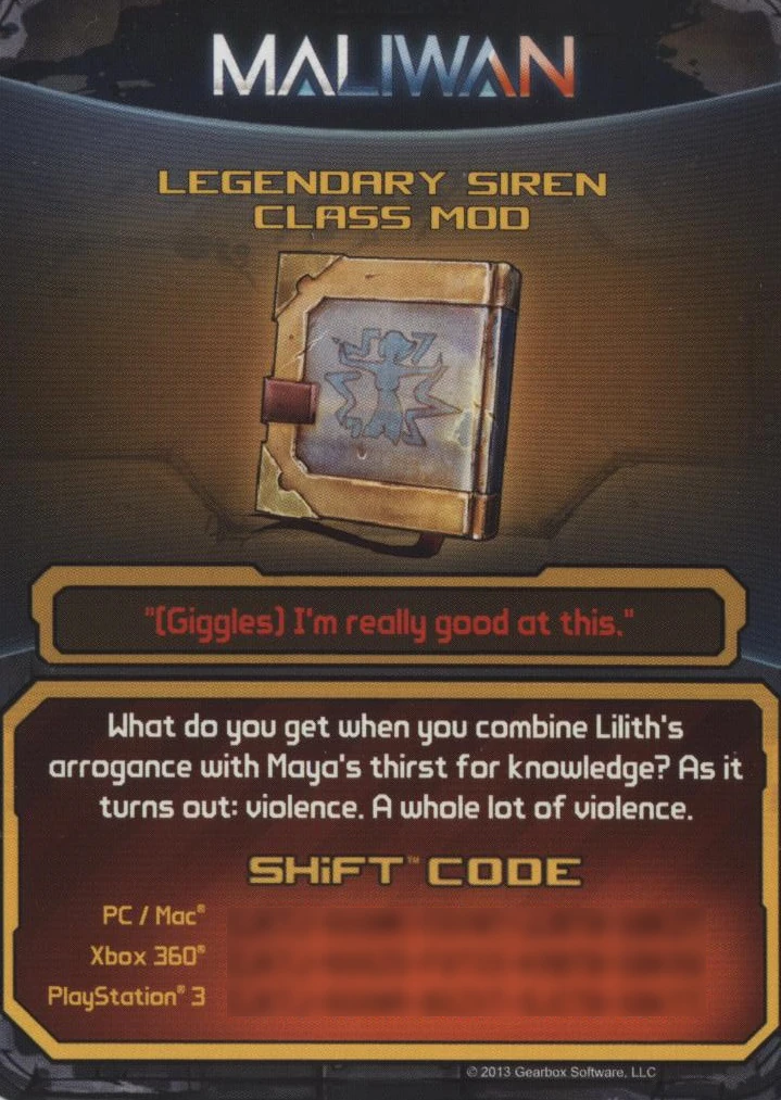 Legendary Siren Borderlands Wiki Fandom