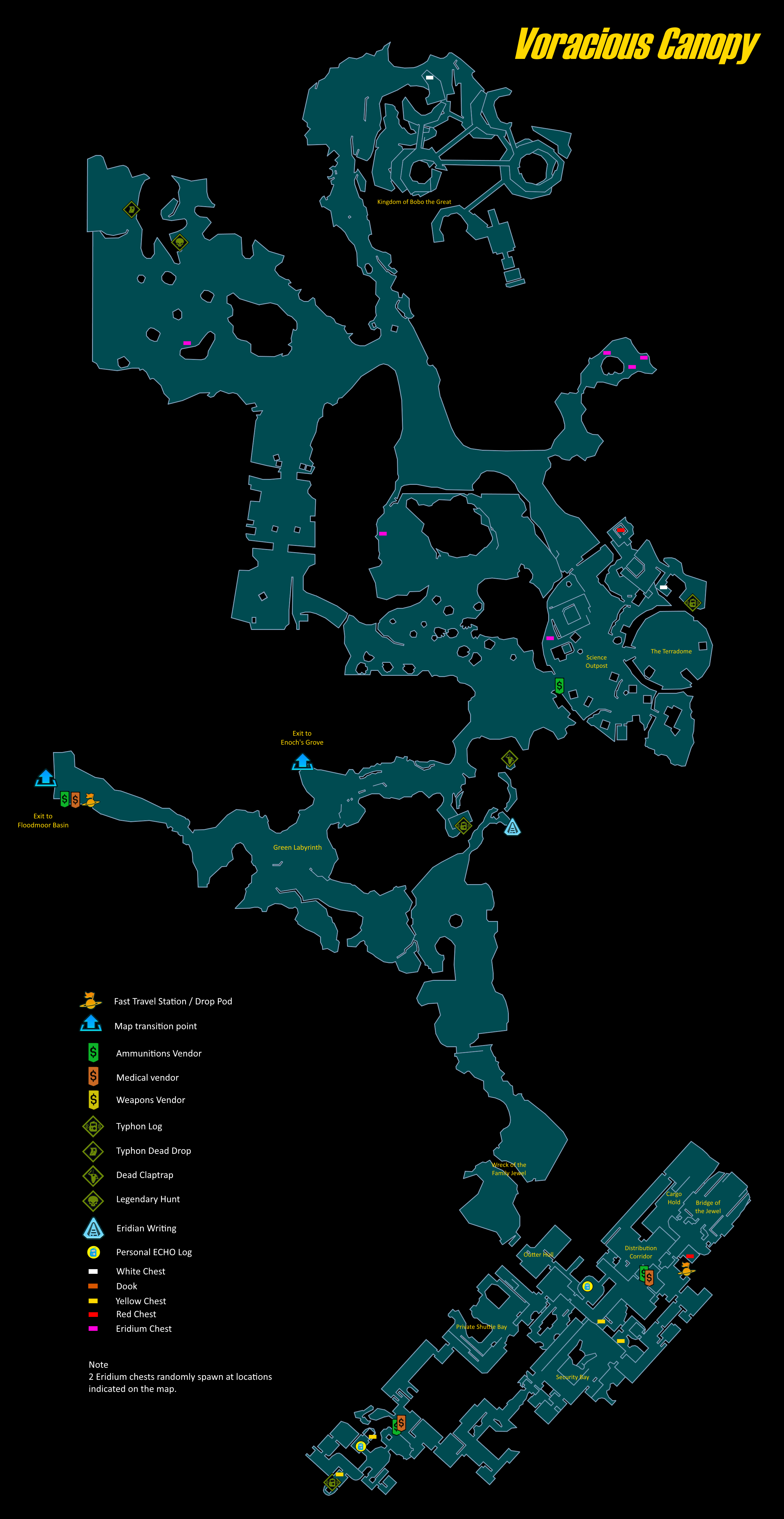 Borderlands 3 Voracious Canopy Map Voracious Canopy | Borderlands Wiki | Fandom